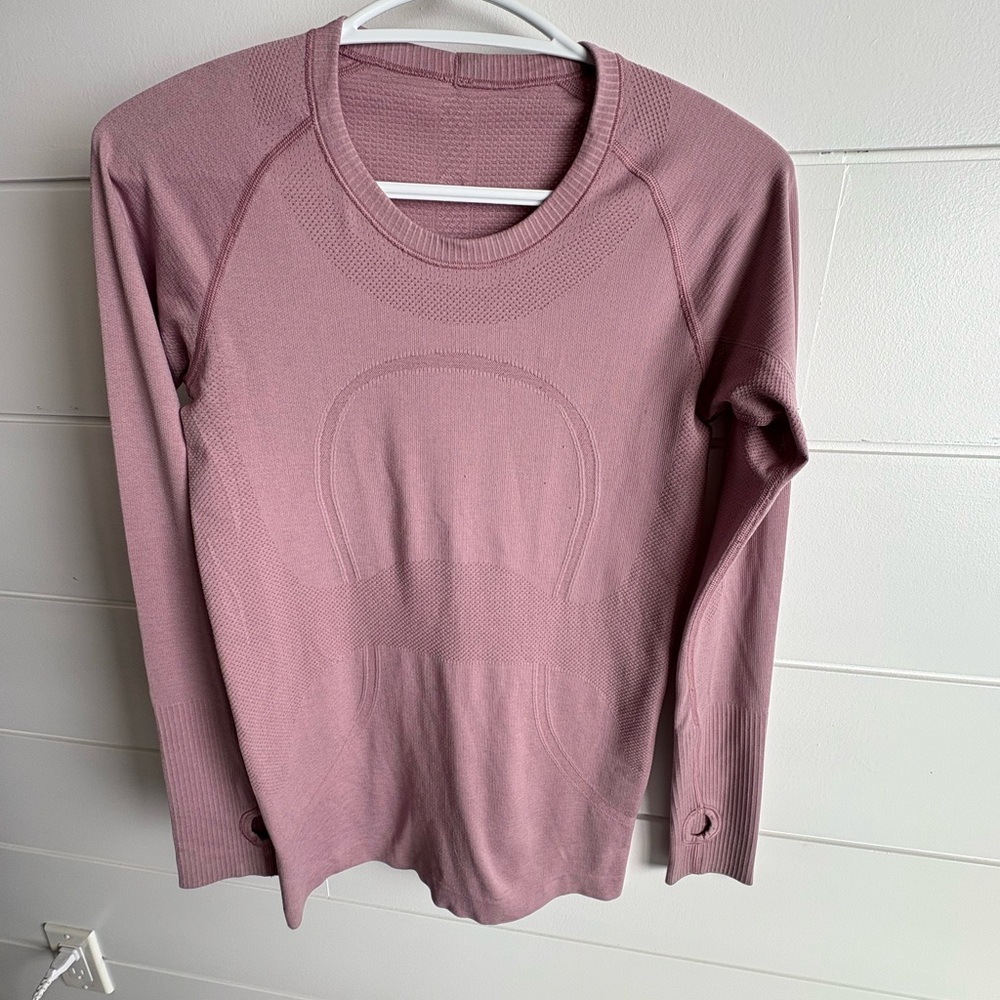 lululemon athletica Seamless Long-Sleeve Top - Dusty Mauve